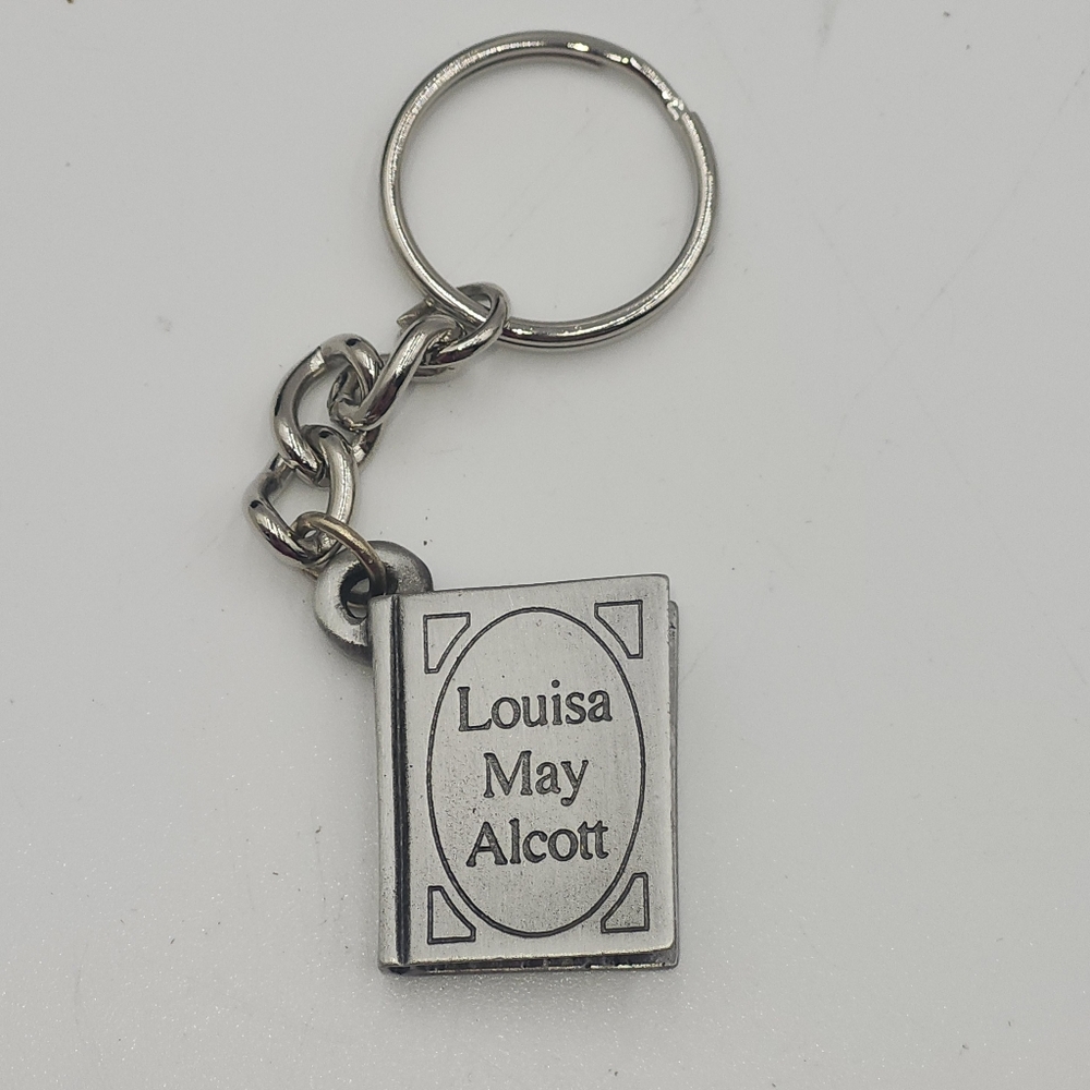 New Louisa May Alcott pewter book keychain New Road Novelties Premium Pewter Key